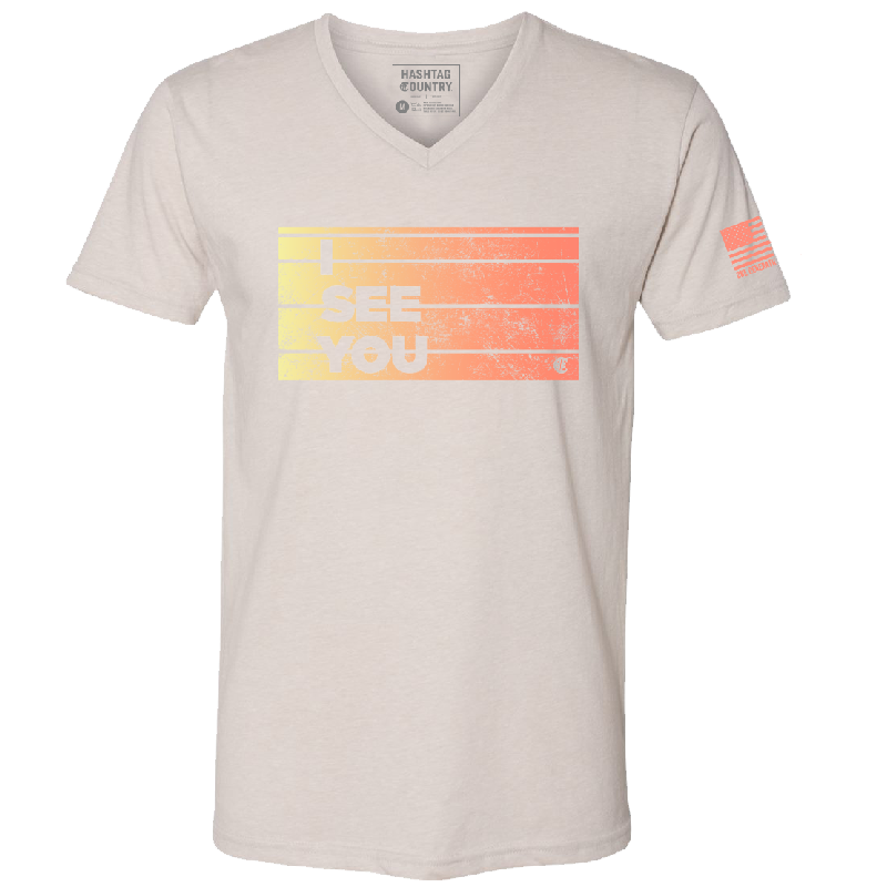 Hashtag Country Unisex 'I See You' V Neck Tee