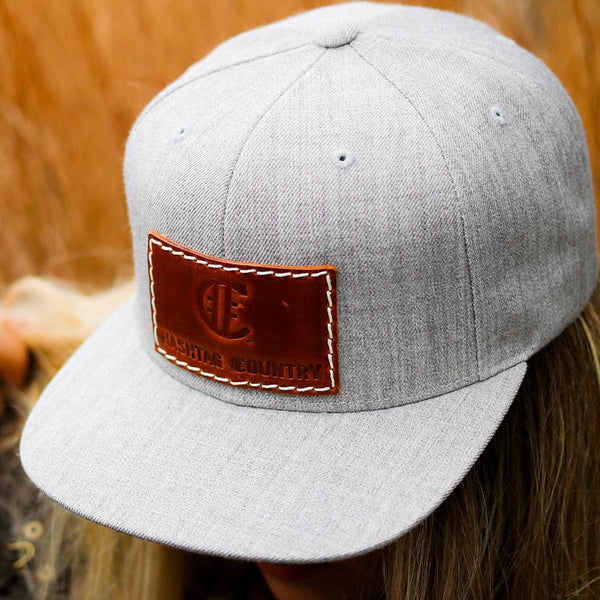 Logo Leather Patch Snapback - Hashtag Country