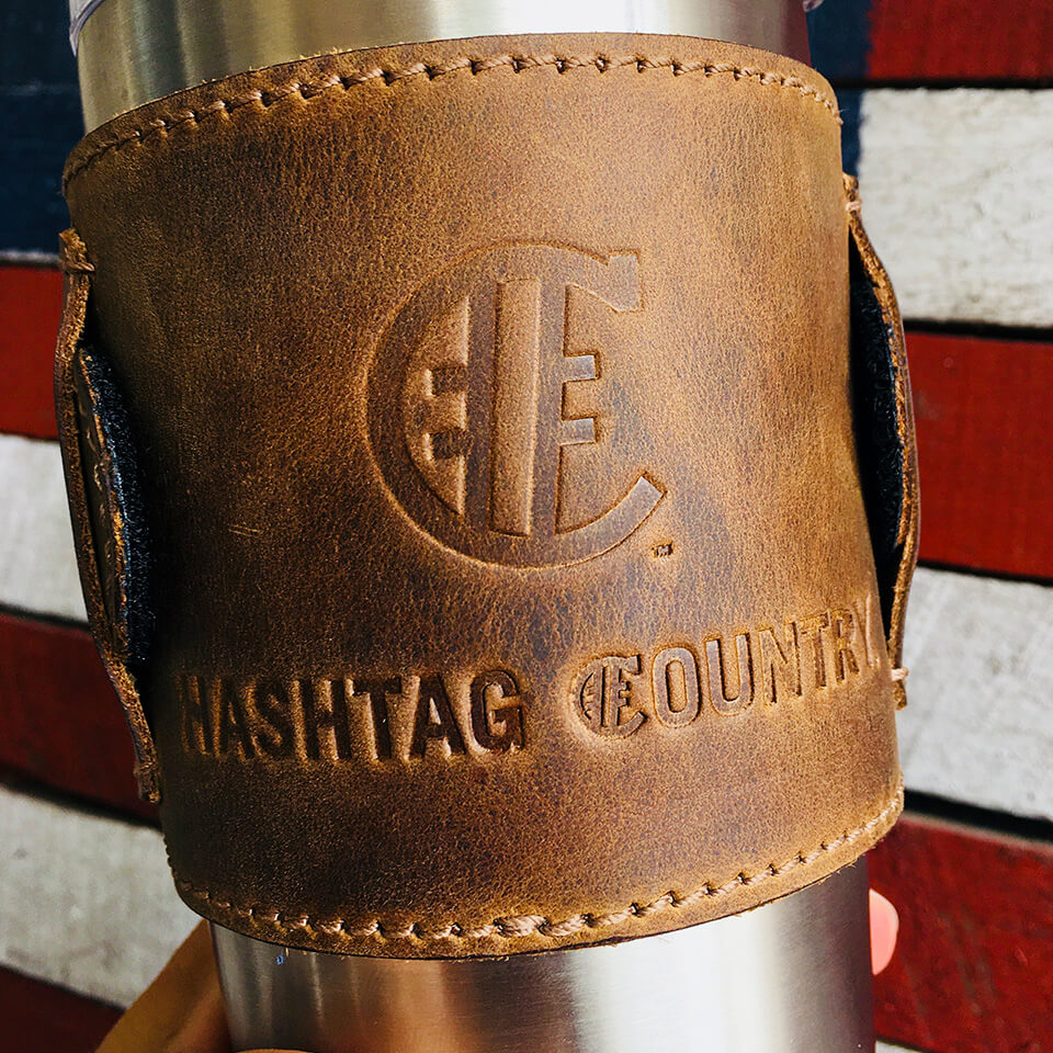 Artisan Leather Logo Koozie