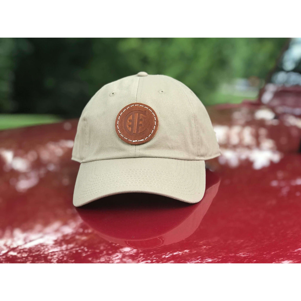 Circle Logo Leather Patch Low Crown Hat