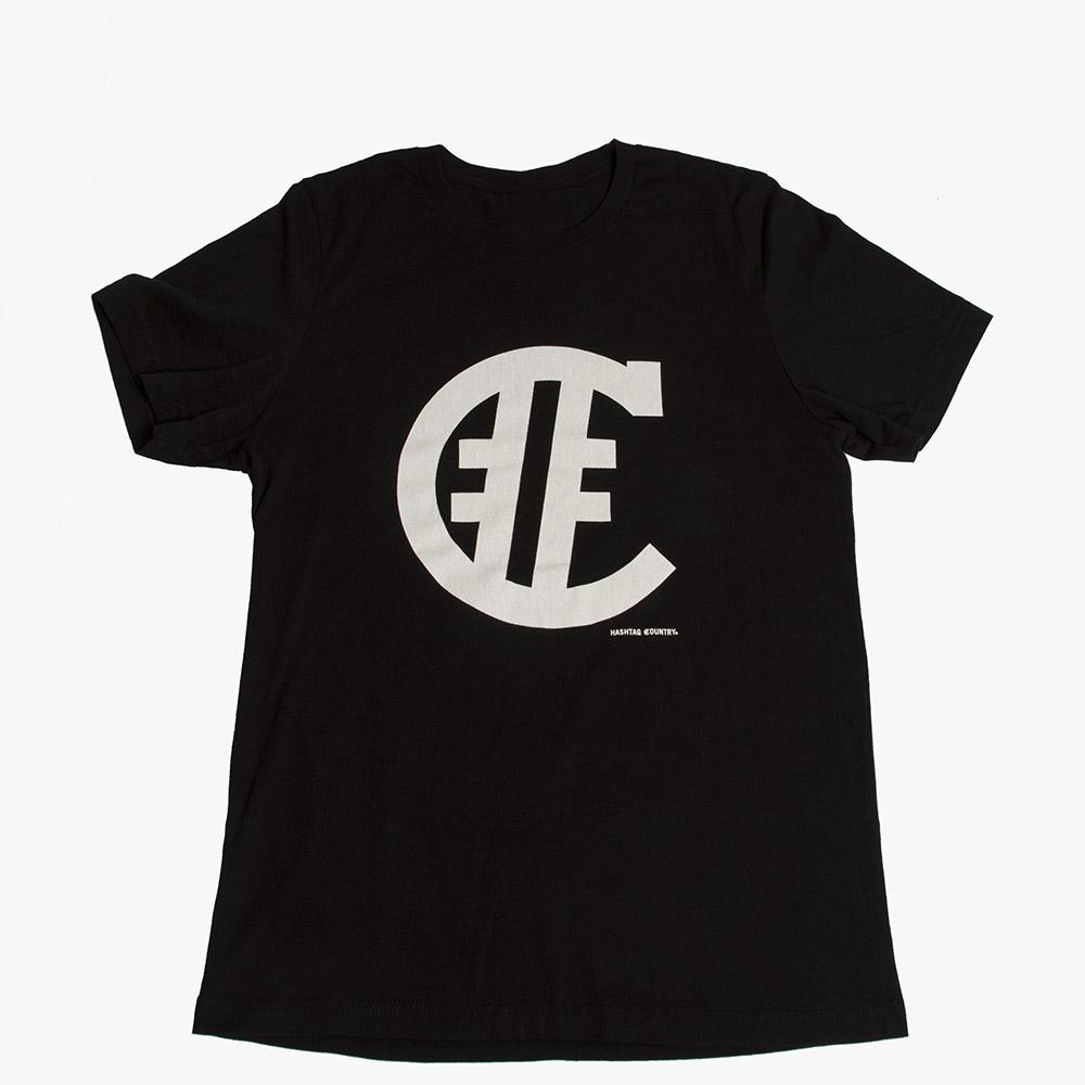 Men's Black Logo Tee - Hashtag Country