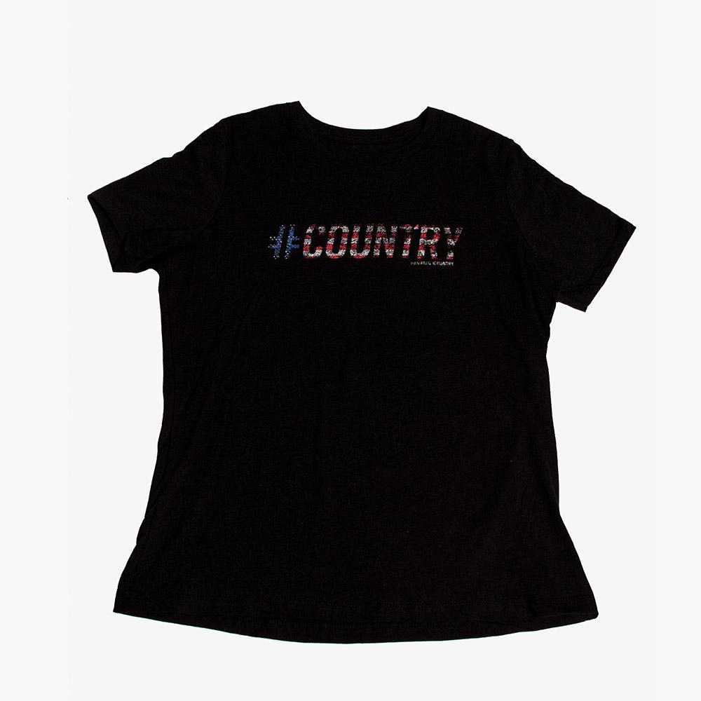 Women's Stars and Bars Tee - Hashtag Country